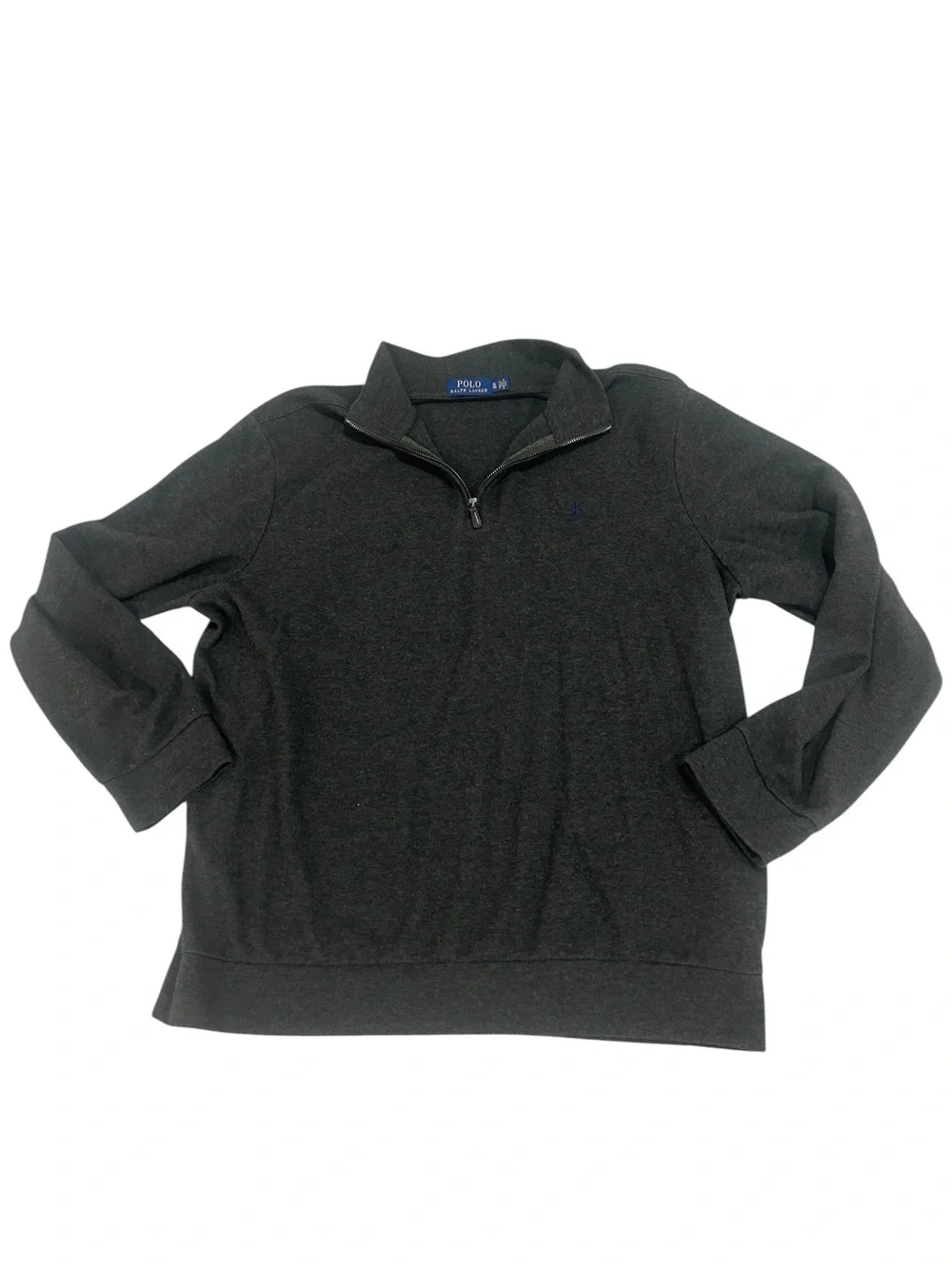 Polo Ralph Lauren Men's Charcoal green Quarter-Zip Sweater sweatshirt size xl